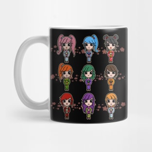 Kawaii Matsuri Chibi Girls for Japan Lover Mug